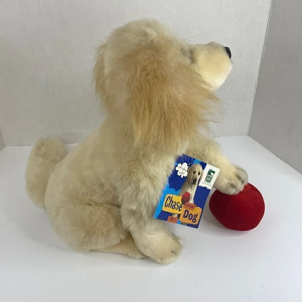 Vtg Chase The Ball Playing Dog 2000 Stuffed Animal Planet Plush Golden Retriever